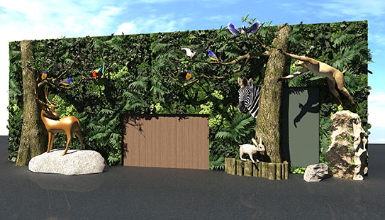 新乡绿色生态文化墙